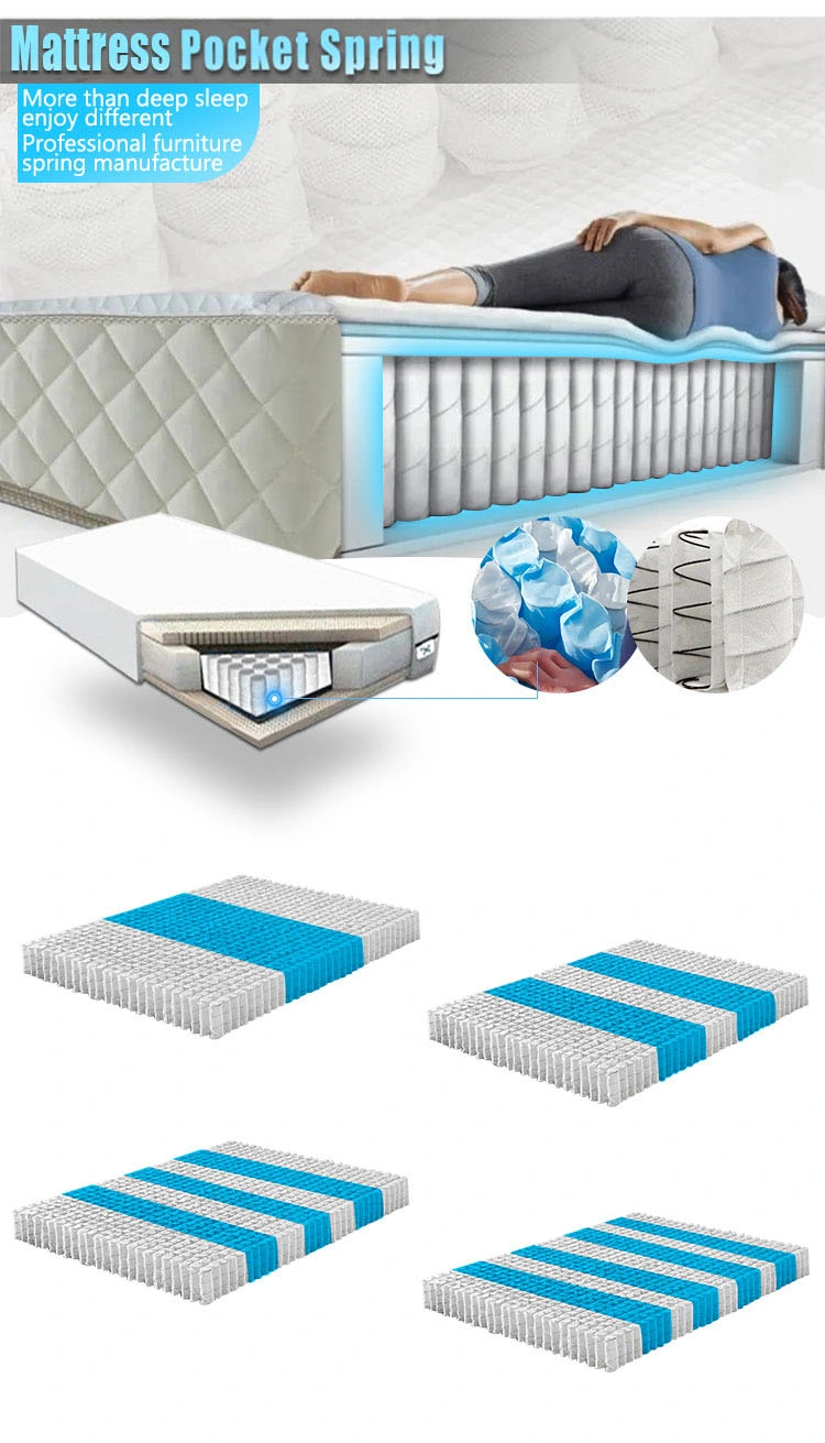 Customized Queen Size Mattress Individual Pocket Compressed Spring Unit