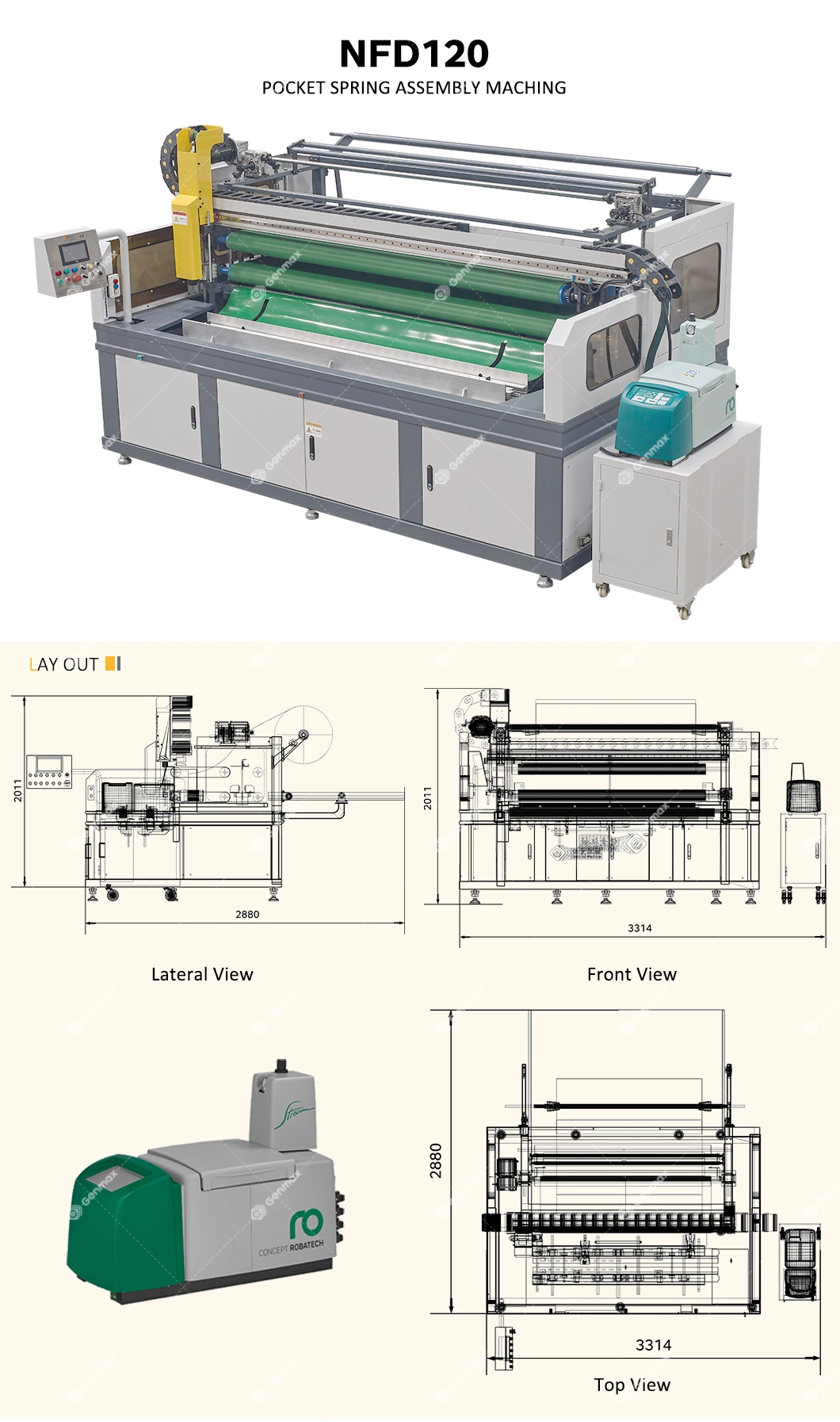 Automatic Pocket Spring Production Line Mattress Spring Assembly Machine