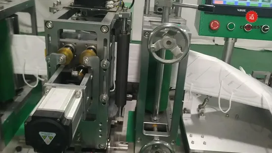 Vollautomatische Maschine zur Herstellung von Faltmasken aus Aluminiumlegierung KN95